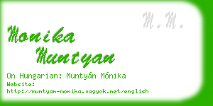 monika muntyan business card